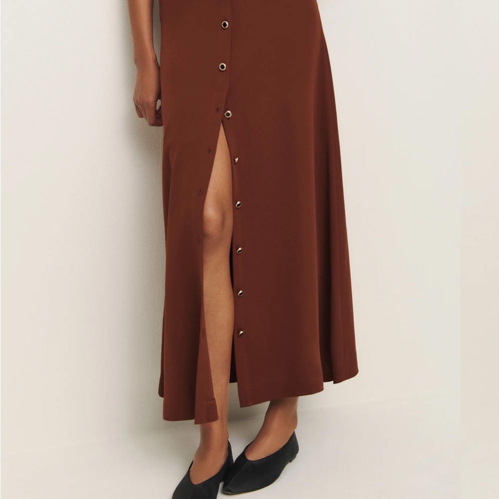 Casual  Maxi A-Line Skirt with Slit